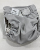 used Smart Nappy NextGen Hybrid Cloth Diaper Cover, Size 2 8-15lbs Grey