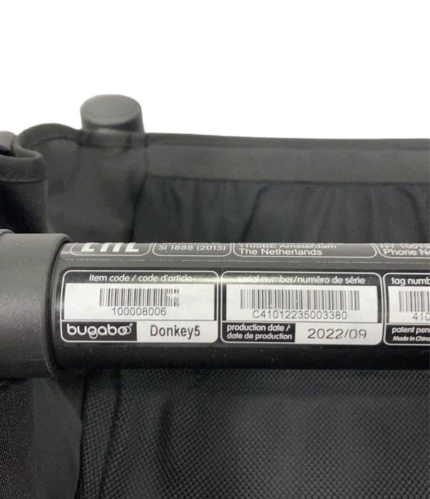Shop Bugaboo Donkey 5 Duo Stroller Frame, 2022, Black at Goodbuygears