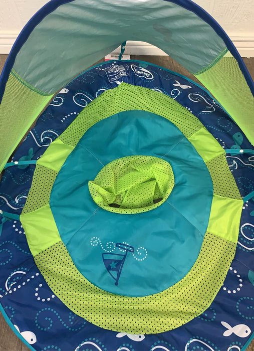 secondhand SwimWays Baby Spring Float with Sun Canopy