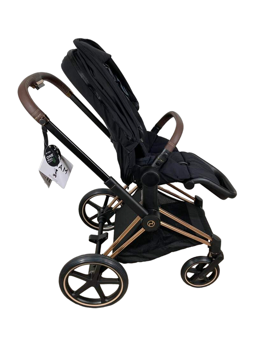 Shop Cybex PRIAM Stroller, 2022, Deep Black, Rosegold at Goodbuygears