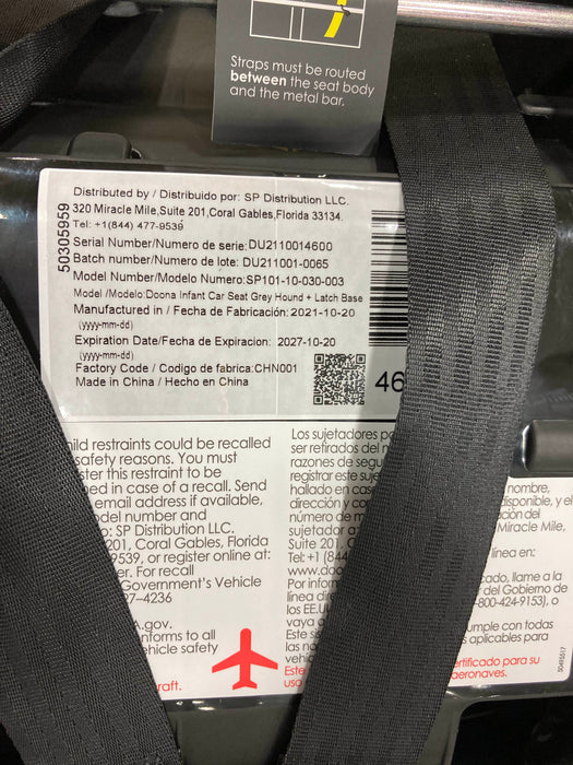 Shop Doona Infant Car Seat & Stroller Combo, 2021, Greyhound at Goodbuygears