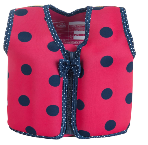 Shop Konfidence Original Swim Jacket, Medium (3-5 years), Pink Ladybird at Goodbuygears