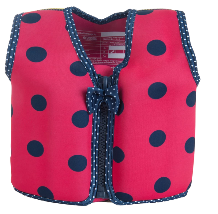 Shop Konfidence Original Swim Jacket, Medium (3-5 years), Pink Ladybird at Goodbuygears