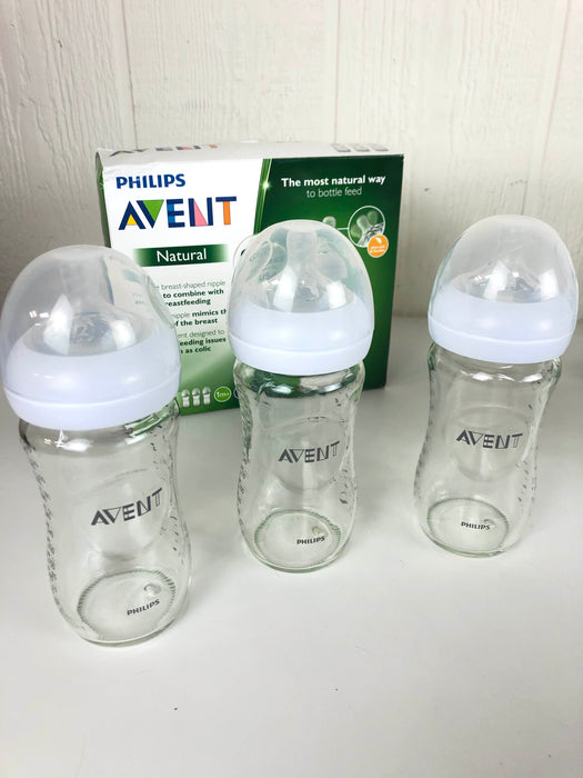 secondhand Philips Avent Natural Baby Bottles Glass