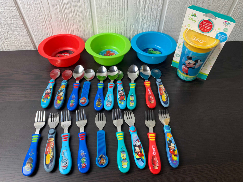 used BUNDLE Feeding Accessories, Disney Characters