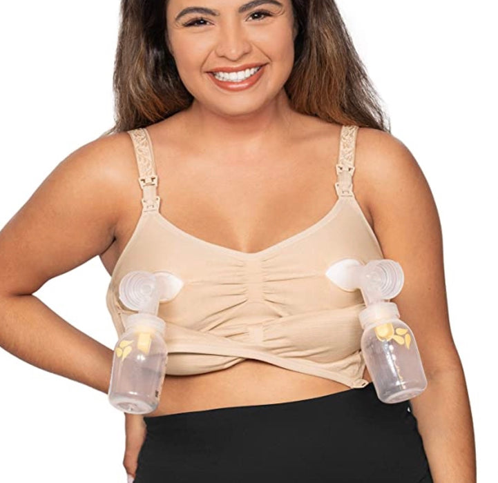 Shop Kindred Bravely Sublime Hands-Free Pumping & Nursing Bra, Beige, Busty, Large - MISSING INVENTORY at Goodbuygears