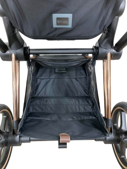 Shop Cybex PRIAM Stroller, 2022, Deep Black, Rosegold at Goodbuygears