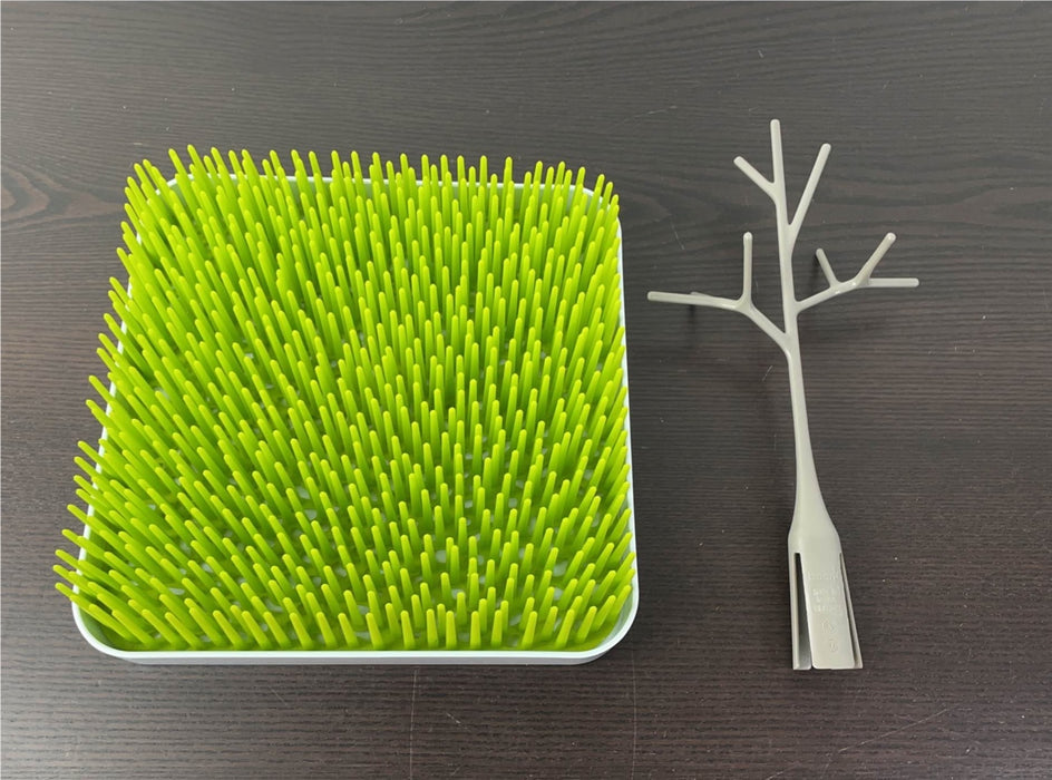 secondhand Boon Grass Countertop Drying Rack with Accessory