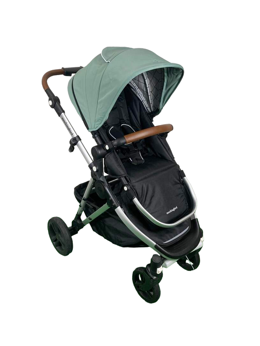 Shop Mockingbird Single 2.0 Stroller, Silver with Penny Leather, 2023, Windowpane, Sage at Goodbuygears