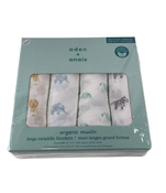 Shop Aden + Anais Swaddle Organic Cotton Muslin 4 Pack  Animal Kingdom 47" x 47" at Goodbuygears