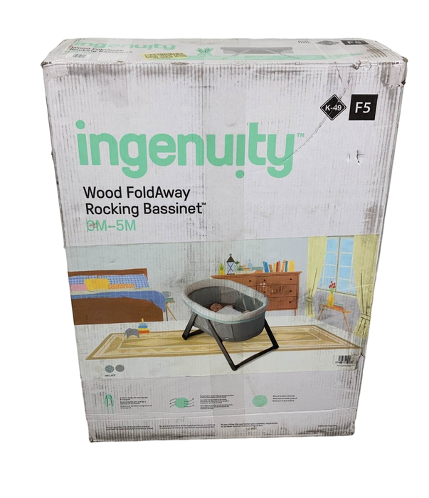 used Ingenuity Foldaway Rocking Wood Bassinet