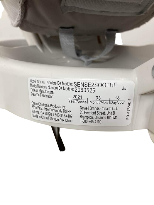 Shop Graco Sense2Soothe Baby Swing With Cry Detection Technology at Goodbuygears