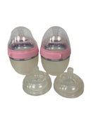 used Comotomo Bottles, 2 Pack, Pink, 5oz
