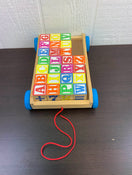 secondhand Alphabet Blocks, With Wagon