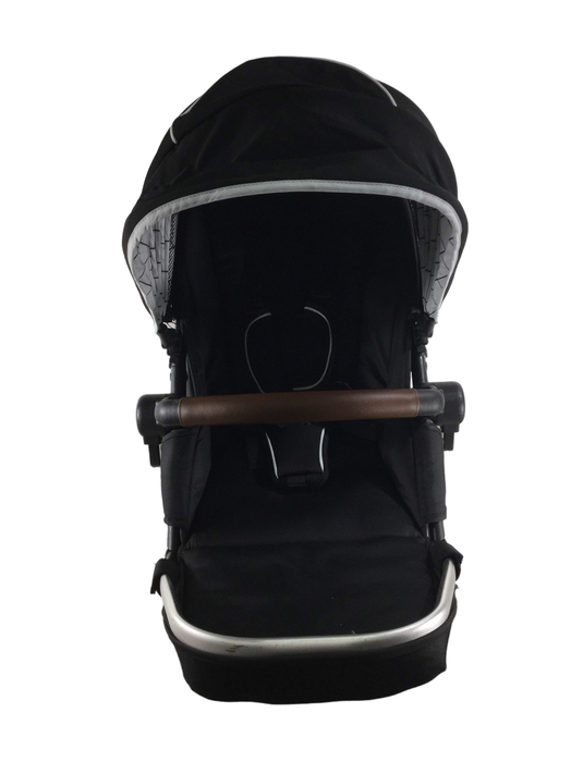 Shop Mockingbird 2nd Seat Kit with Extendable Canopy, Silver with Penny Leather, Black, Windowpane, 2021 at Goodbuygears