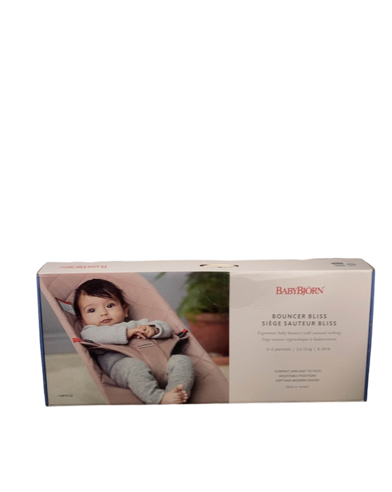 Shop BabyBjorn Bouncer Bliss, Light Gray 3D Jersey, Dark Gray Frame at Goodbuygears
