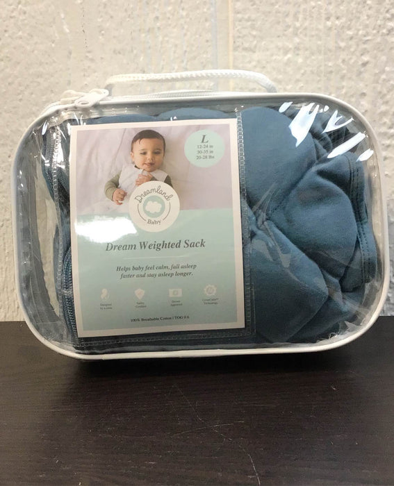 used Dreamland Weighted Sleep Sack, 12-24 months, Ocean Blue