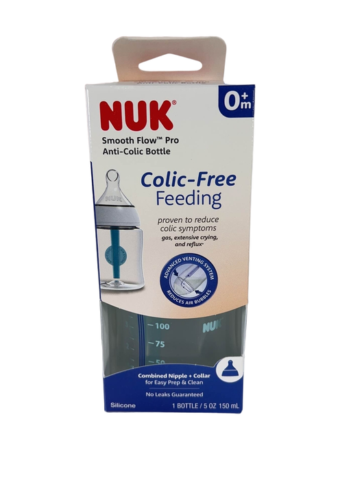 Shop NUK Smooth Flow Anti-Colic Bottle, 5oz, Blue Clouds at Goodbuygears