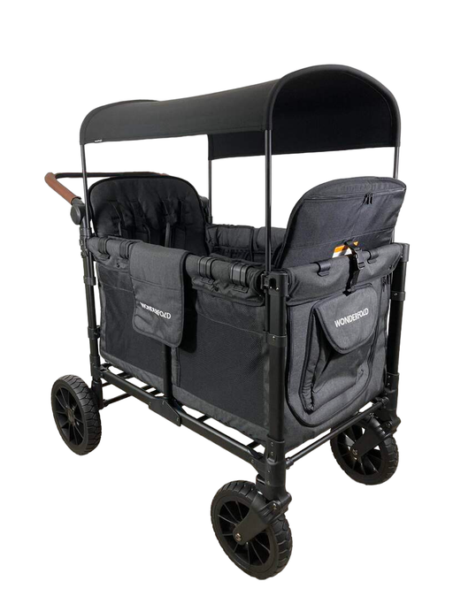 Shop Wonderfold W4 Luxe Quad Stroller Wagon, Volcanic Black, 2023 at Goodbuygears