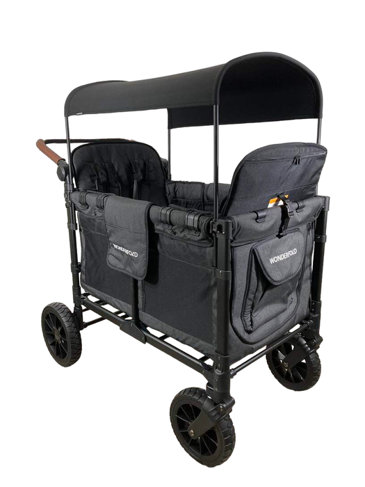 Shop Wonderfold W4 Luxe Quad Stroller Wagon, Volcanic Black, 2023 at Goodbuygears