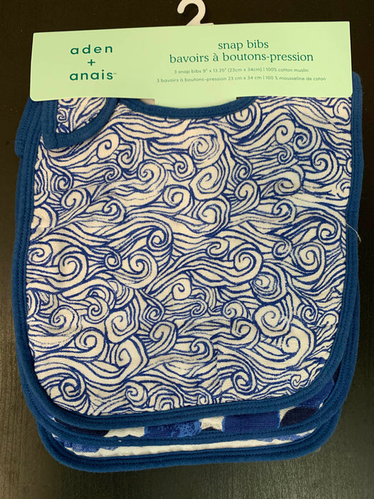 used Aden + Anais Snap Bibs, Seafaring