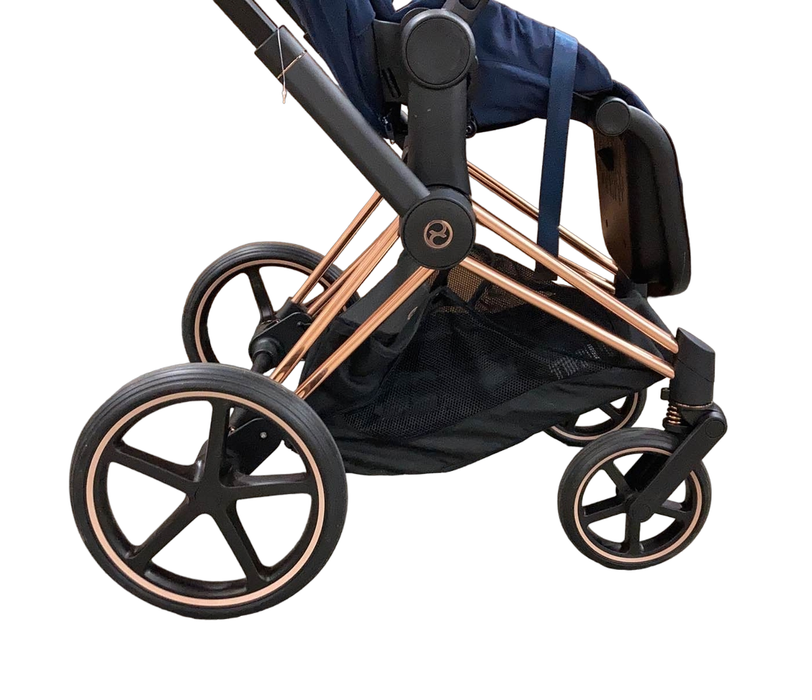 Shop Cybex PRIAM Stroller, Rosegold, Nautical Blue, 2022 at Goodbuygears