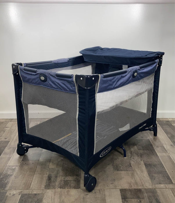 Shop Graco Pack 'n Play Simple Solutions Portable Playard, Blue at Goodbuygears