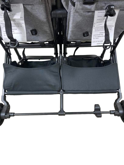 used Mompush Lithe Double Stroller, 2022, Grey