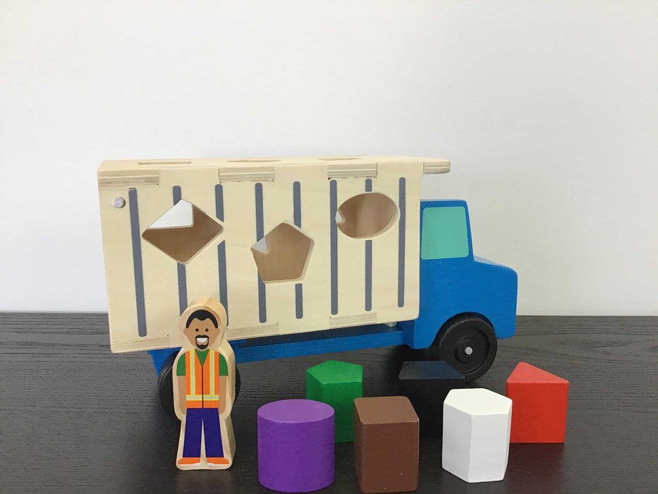 secondhand Melissa & Doug Shape Sorting Dump Truck