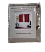 Shop Ricardo Trading Ultimate Grommet Shorty Blackout Panel Curtain, 56"x54", Putty at Goodbuygears