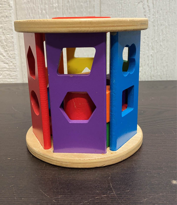 used Melissa & Doug Match and Roll Shape Sorter