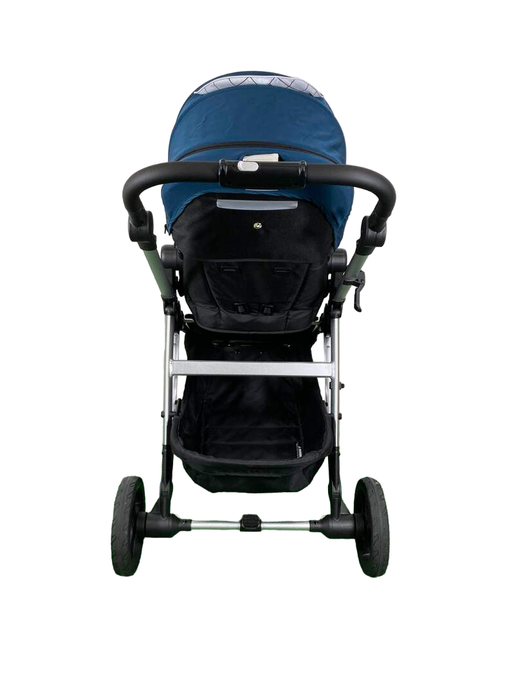 Shop Mockingbird Single 2.0 Stroller, 2023, Silver with Black Leather, Windowpane, Sea at Goodbuygears