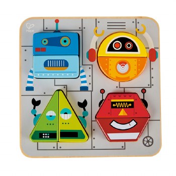 Hape Robot Sort & Stand Up Puzzle