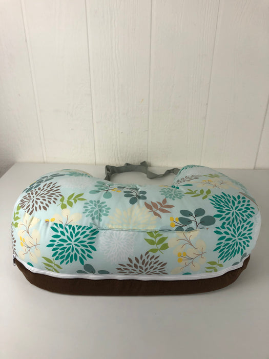 Boppy Best Latch Breastfeeding Pillow, Green Flowers