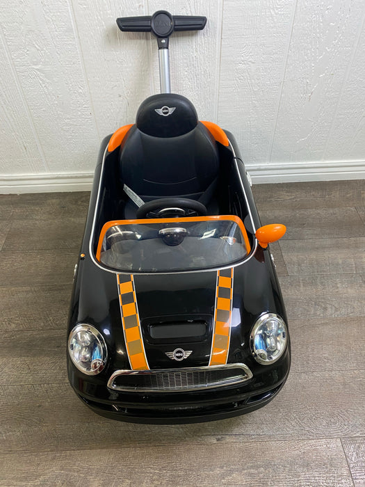 Huffy Ride-On Car W/ Push Stroller, Mini Cooper