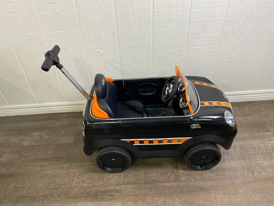 Huffy Ride-On Car W/ Push Stroller, Mini Cooper