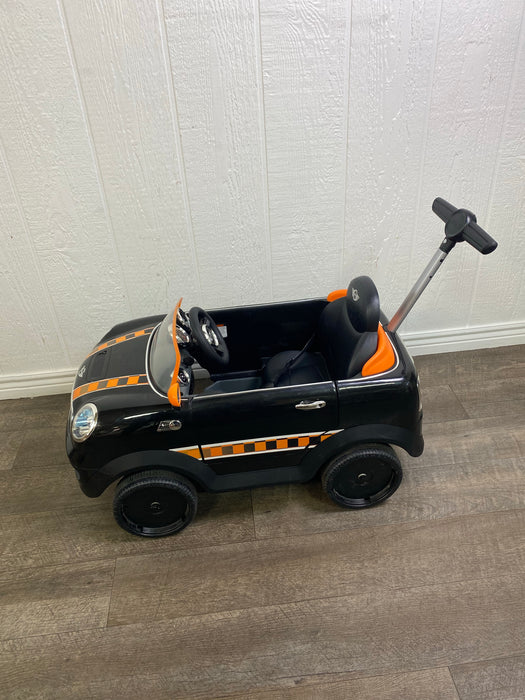 Huffy Ride-On Car W/ Push Stroller, Mini Cooper