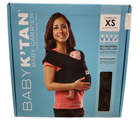 Shop Baby K'tan Baby Carrier, X-Small, Original, Black at Goodbuygears