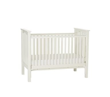 Pottery Barn Kids Kendall Crib With Lullaby Mattress and Conversion Kit, 2014