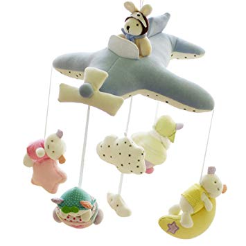 Shiloh Crib Musical Mobile With Arm, Blue Plane