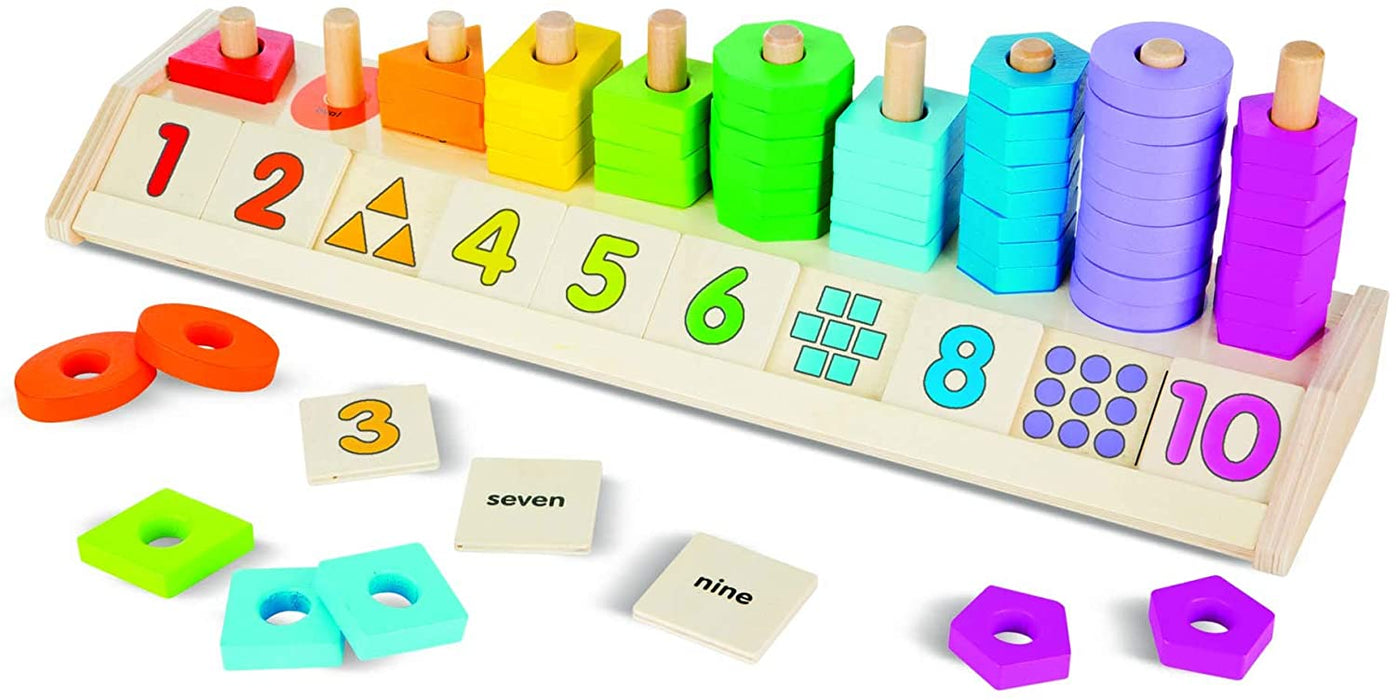 Melissa & Doug Counting Shape Stacker