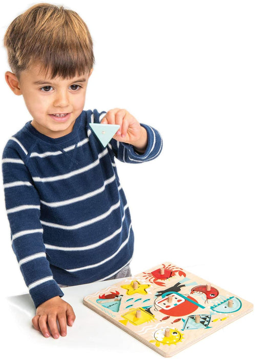 Tender Leaf Toys Underwater Shapes 9 Piece Ocean Puzzle
